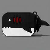 Cute Shark Design 12″ AirPods Case - Coolest Black Silicone